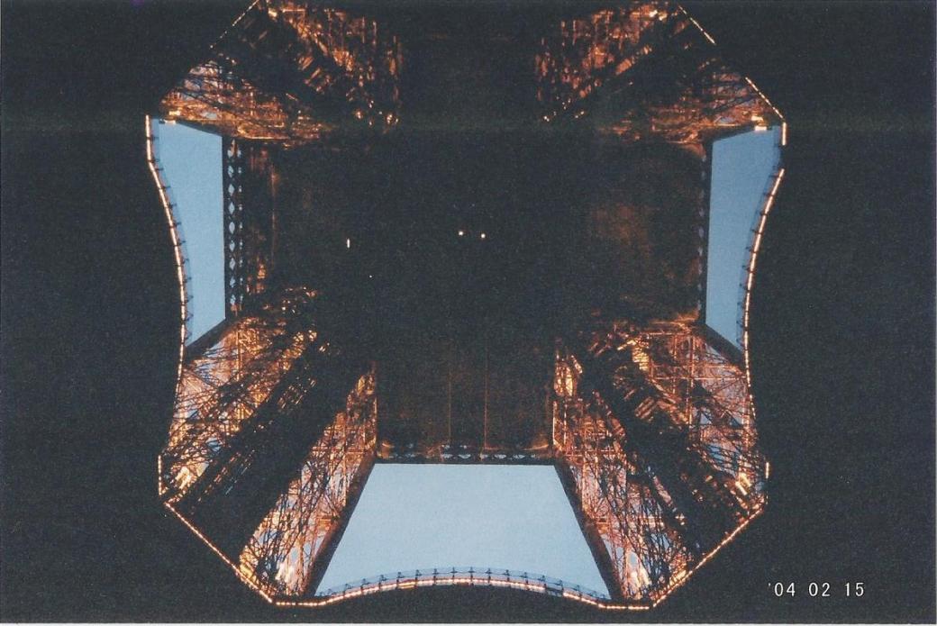 Foto artística da Torre Eiffel