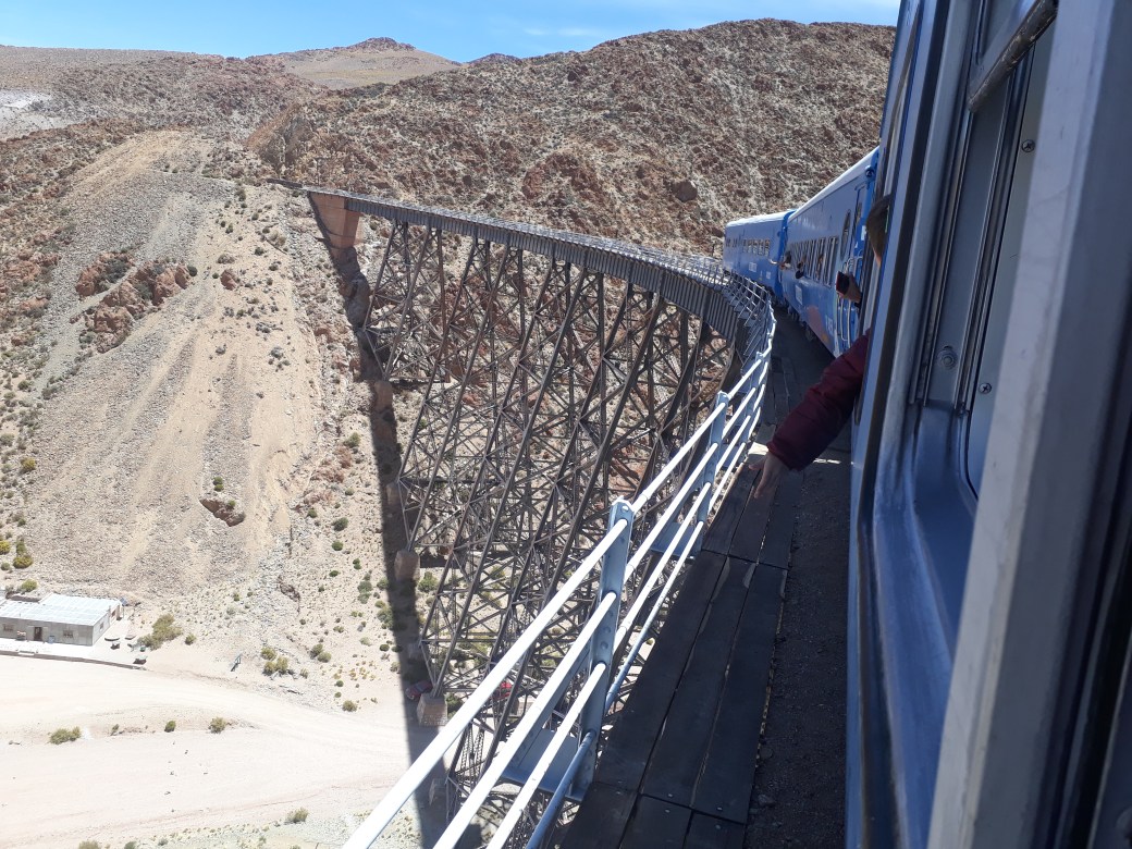 Emoção de estar no trem