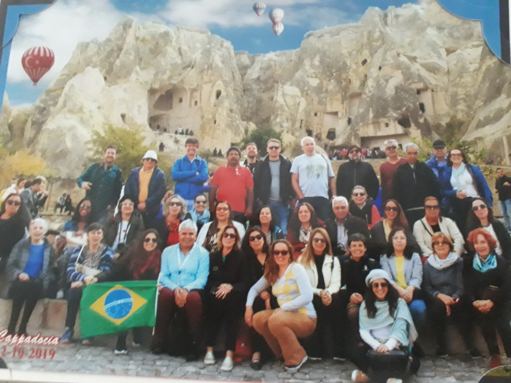 Foto do grupo no Vale do Goreme